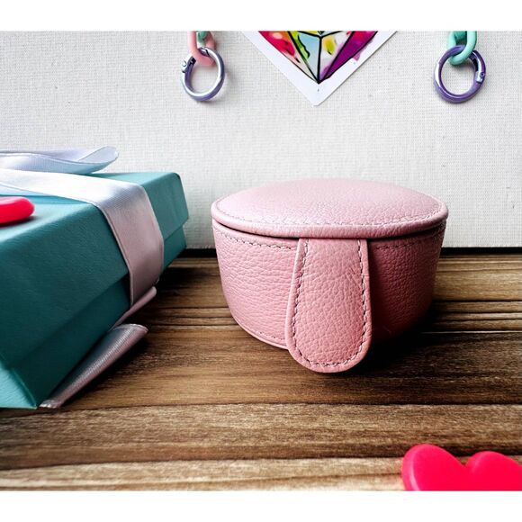 Tiffany & Co. Pink Leather Jewelry Box - Picture 2 of 8